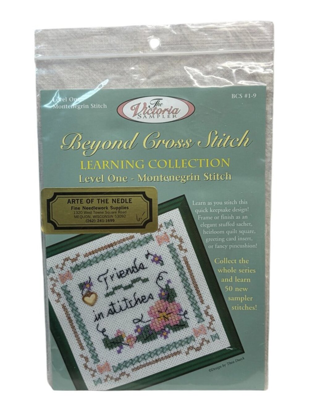 Beyond Cross Stitch Learning Collection Montenegrin Stitch Level One Kit NOS